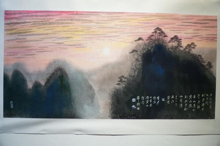 五全才子韓錦田水墨畫山靈幻變  大師風采等您來體驗 共9張圖片